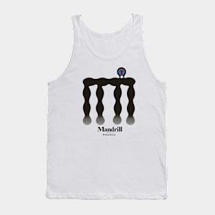 Bold monkey print "Mandrill" Tank Top